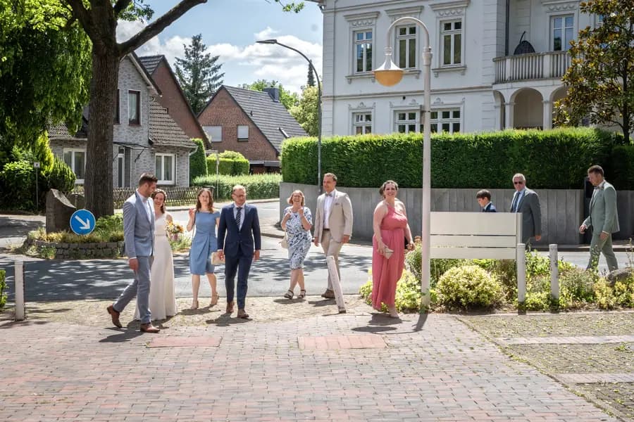 Ankunft am Standesamt